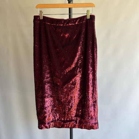 A.L.C. Sequined Midi Pencil Skirt - sz 8 - Picture 2 of 6